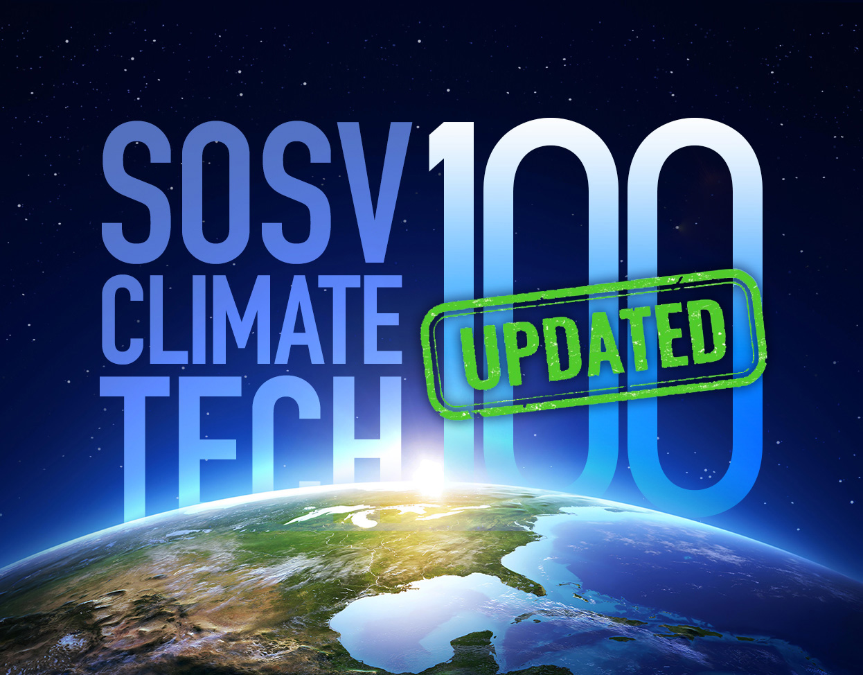 SOSV Climate Tech 100 Startups value grows by 44% in 5 months - SOSV