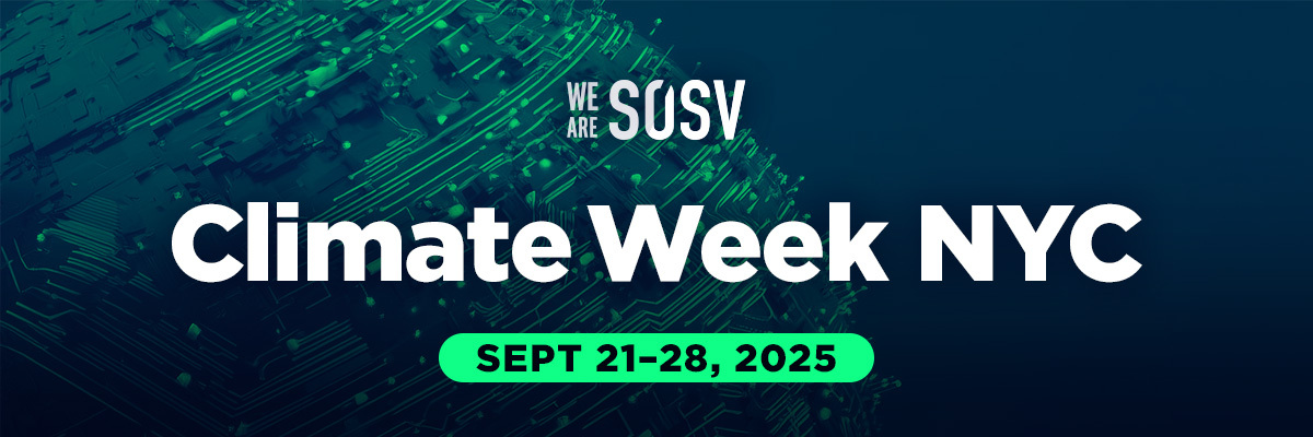 Join SOSV at Climate Week NYC 2025 - SOSV